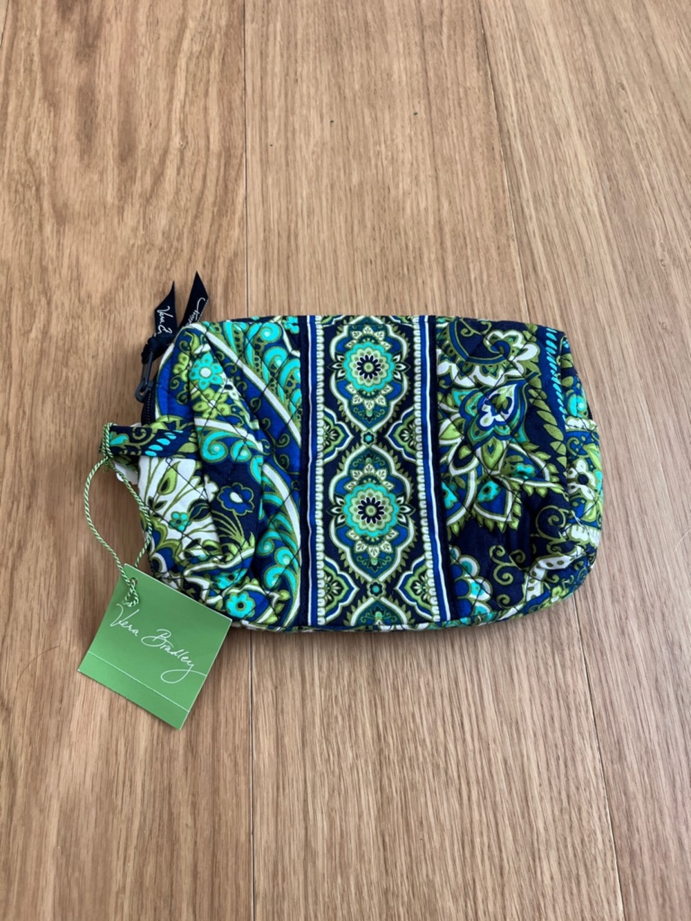 Vera Bradley Medium Cosmetic Rhythm & Blues Pouch NWT